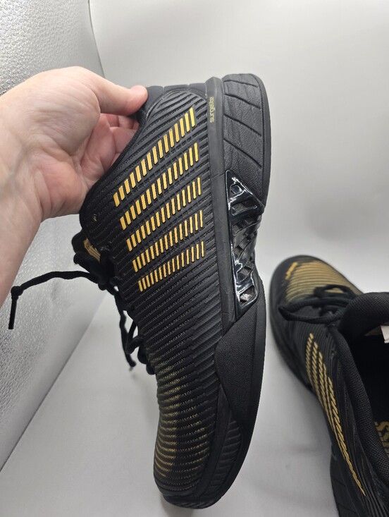 K-Swiss Hypercourt Durawrap Flex Surgelite Black & Yellow Tennis Shoes. Mens 11